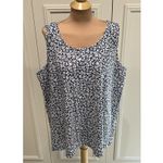 Lands' End Lands‎ End Knit Tank Top Lot Floral Blue Coral Beach Vacation Photo 7