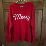 CeCe Red 'Merry' Christmas Sweater! Women’s size medium! Photo 4