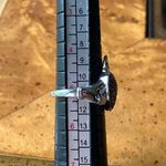 Natural Red Garnet Sterling Silver Claddagh Ring Size 5 Photo 7