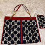 Gucci Rajah Tweed Tote with Clutch Photo 4
