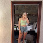 Hollister Green Crop Top Photo 2