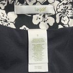 Liz Claiborne Liz Golf Skort Cotton Poly Spandex Size 6 Black White Floral Stretch Mid Rise Photo 5