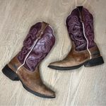 Ariat  Quickdraw Badlands Western Boots Square Toe Pink Purple Women’s Size 6.5 Photo 7