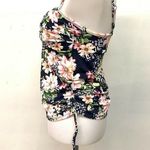 Swim Solutions Multicolor Floral Twist Bra Tankini Top Swimsuit Size 8 Photo 1