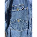 VTG Sergio Valente Jean Jacket Medium Shirt Shacket Pockets Blue Denim Cotton Photo 1
