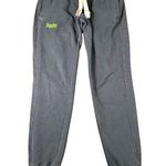 Superdry  Orange Label Womens S Faded Gray Blue Slim Fit Fleece Joggers Photo 0