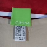 Citrine Green Tan Pants Set Business Casual Safari 2 Piece Set Size 14 Photo 8