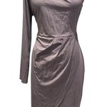 PRETTYGARDEN New Pretty Garden One shoulder Grey Bodycon Mini Dress Size XL Photo 0