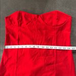 Women’s Red Bodycon Flower Dress Corset Style Back Size L NWOT Size L Photo 7