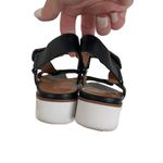 Gentle Souls  Black Lavern Ring Platform Sandals Sz 7 Photo 4