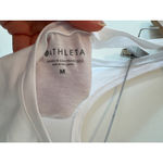 Athleta White Cropped Twist Front Tank Top Size M Photo 2
