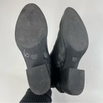 Toms  Womens Leilani Black Leather Ankle Booties Size 7.5 Photo 6