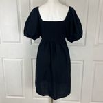 Old Navy  black fit & flare puff-sleeve mini dress  Photo 5