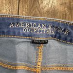 American Eagle Denim Jean Shorts Women's Super Stretch Shortie Size 8 Daisy Duke Photo 4