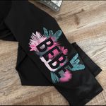 Bebe NWT Sport Tropical Logo Capri Leggings Photo 2