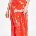 1. State  Women's Sequin Sleeveless Midi Slip Dress Summer Fig Sz 10 Photo 0