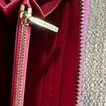 Tory Burch Magenta/Plum Leather Zip-Around Continental Wallet Photo 12