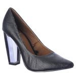 Shiekh Black PU See Through Heels Photo 1