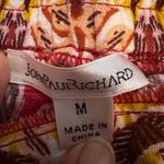 EUC John Paul Richard Women’s Sz M Skirt Floral Boho Print Shell Buttons Tassels Red Size M Photo 7