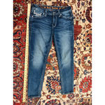 Rock Revival  Fay Easy Ankle Skinny Jeans 28 Embroidered Rhinestone Pockets Photo 1