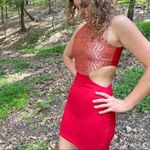 Naven x Revolve Sparkle Cut Out Mini Dress Red S Photo 5