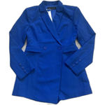 Endless Rose  Blazer Romper Women's Large Blue Double Breasted Long Sleeve New Photo 0