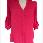 EXPRESS Women's Portofino Pink Button-Up Photo 0