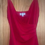 Emerald Sundae  Vibrant Red V-Neck Dress Photo 6