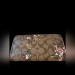Coach  F29931 Brown Floral Women's Wallet NWOT Photo 13