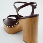 ZARA NWT HIGH HEEL PLATFORM SANDALS Photo 6