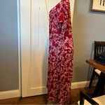 Jane Ashley  large Crimson Floral maxi midi sheer dress Photo 5