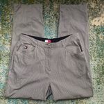 Tommy Hilfiger Vintage houndstooth relaxed cotton logo pants, size 14 Photo 0