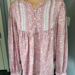 C&C California C&C‎ California Floral Popover Prairie Farmhouse Peasant Top Photo 0