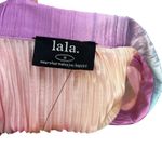 Dressed in Lala Rainbow Daydream Plissé Pleated Top Notched Collar Size‎ Medium Pink Photo 11