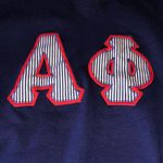 Vintage Sorority Sweatshirt Blue Size L Photo 2