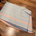 Barbour NWT Pink, blue and cream Freya wrap scarf Photo 6