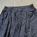 Brandy Melville  Polka Dot Mini Skirt Small One Size Navy Blue Photo 1