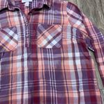 Target Liz Lange Maternity for Cotton Plaid Button Down Blouse Photo 2