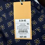 Kona Sol Key Hole Blue Gold Summer Beach High Neck Tankini Top Size S (4-6) NEW! Photo 9