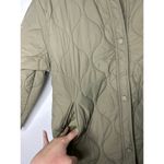 Commense Lightweight Quilted Button Front Jacket S NWT Green Photo 2