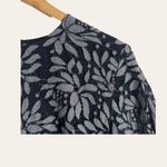 Keepsake Engage Navy Blue Lace Long Ruffle Sleeve Mini Dress Size L Photo 6