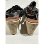 Faded Glory Woman’s  Black Strappy Sling back Open Toe Sandals 8 Photo 4