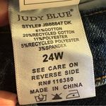 Judy Blue Retro Wide Leg High Waist 360 Tummy Control Top Denim Blue Jeans 24W Photo 13