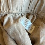 Per Se NWT  Linen Blend Crop Drawstring Comfort Crop Pant Pants Khaki Photo 5