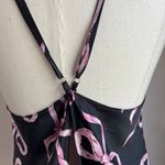 Victoria's Secret Victoria Secret Stain Open Back Black & Pink Bow Cami Size XL Photo 6