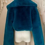 Lovers + Friends Dark Teal MayFair Cropped Jacket XXS Photo 2