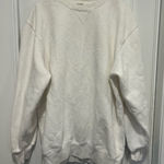Brandy Melville Heathered Cream Crewneck Sweatshirt Relaxed Fit Photo 0