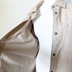 H&M divided Faux Leather Shirt Jacket Photo 6