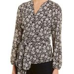 1. State Boho Casual Floral Print Tie Blouse M/L Business Photo 0