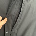 Uniqlo Black Windbreaker Lightweight Jacket w/ Billed Hood Size Small Photo 2
